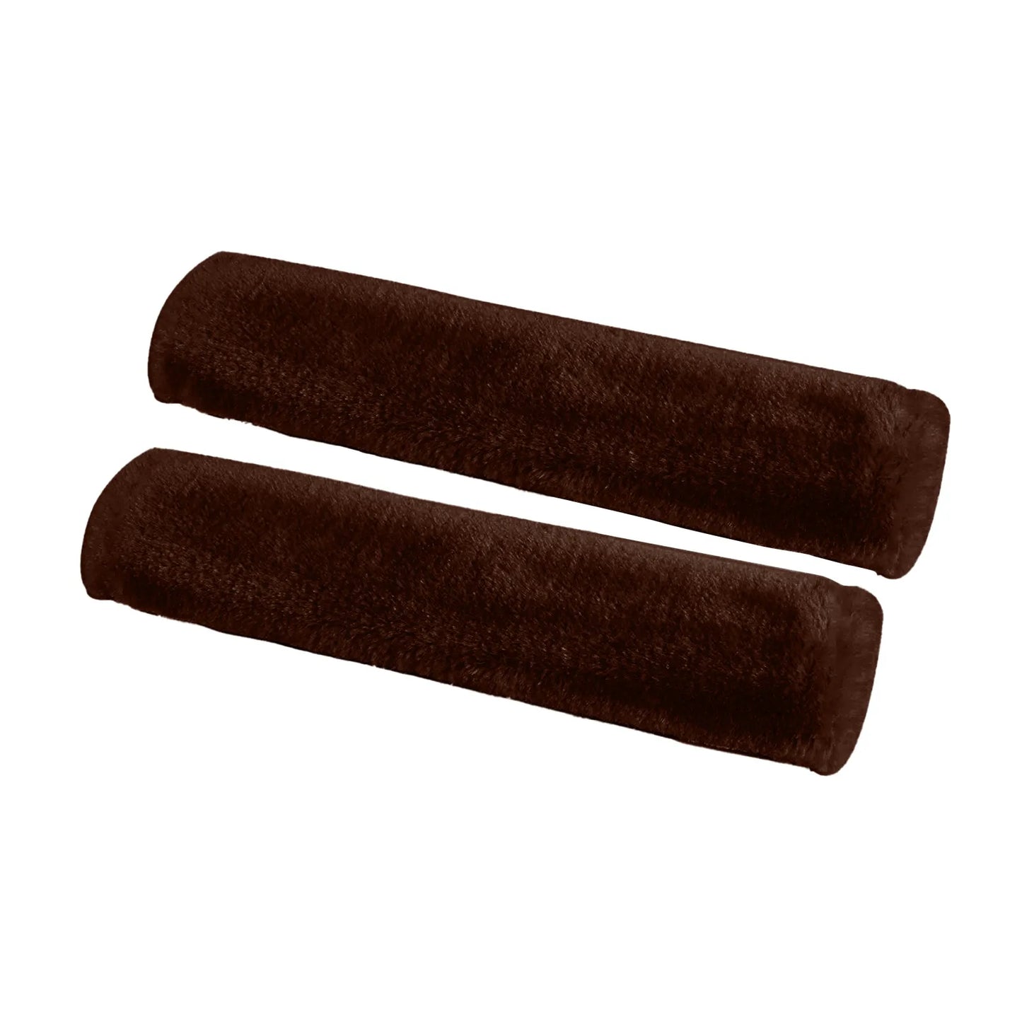 2PCS Soft Faux Sheepskin Car Seat Belt Covers – Shoulder Pads for All Cars