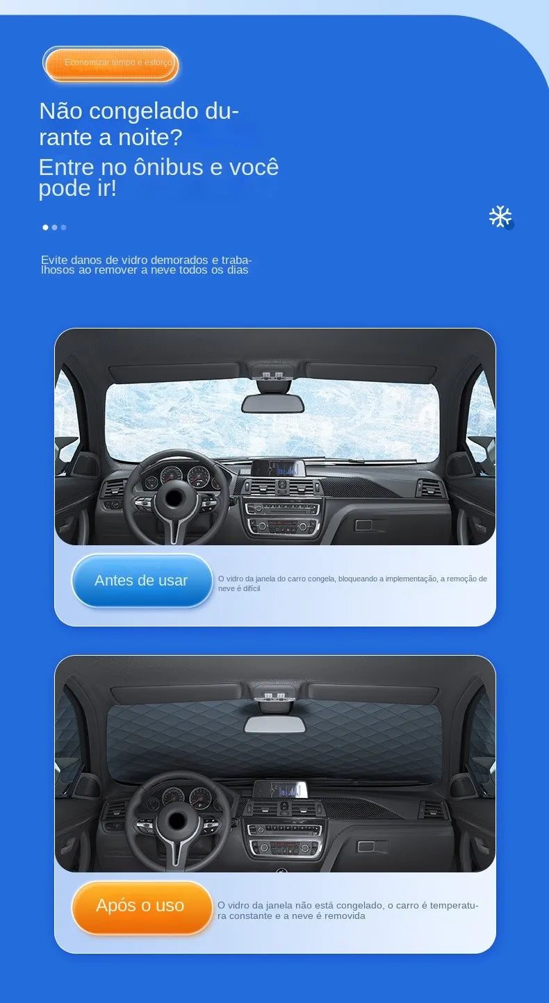 Waterproof Magnetic Car Windshield Sunshade – Snow & Sun Protector Front Windscreen Cover