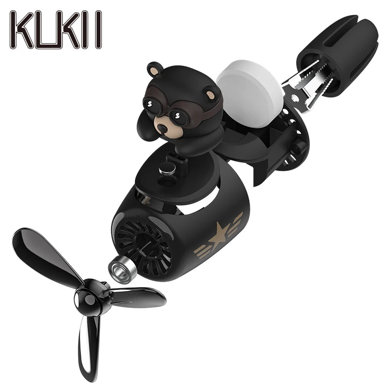 Bear Pilot Car Air Freshener Vent Clip