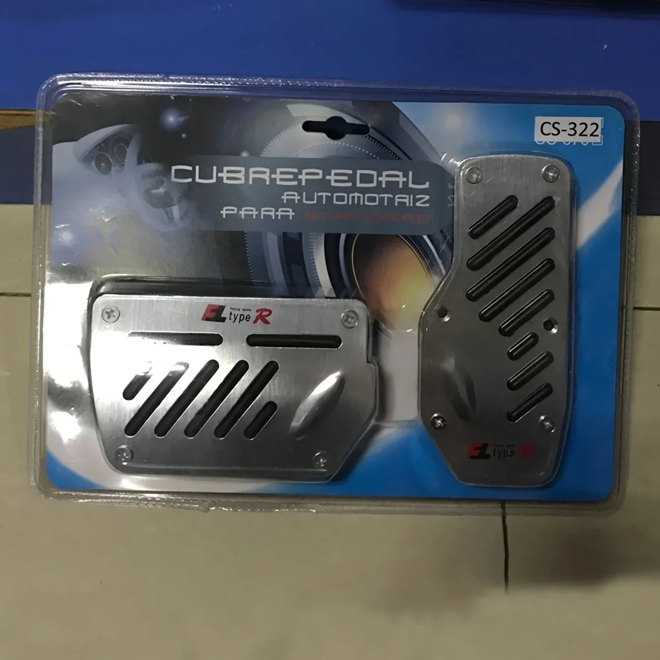 Universal Aluminum Pedal Cover Set for Manual Cars