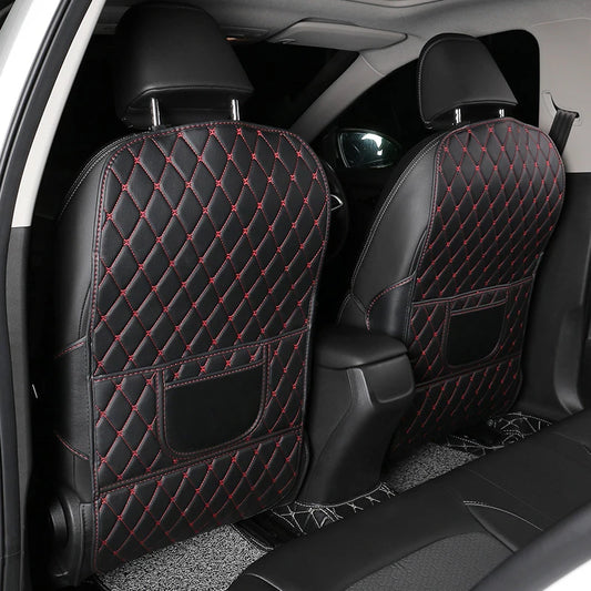 New PU Leather Car Anti-Kick Mat – Seat Back Protector Cover