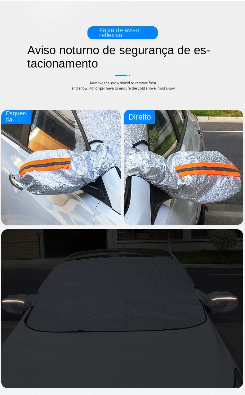 Waterproof Magnetic Car Windshield Sunshade – Snow & Sun Protector Front Windscreen Cover