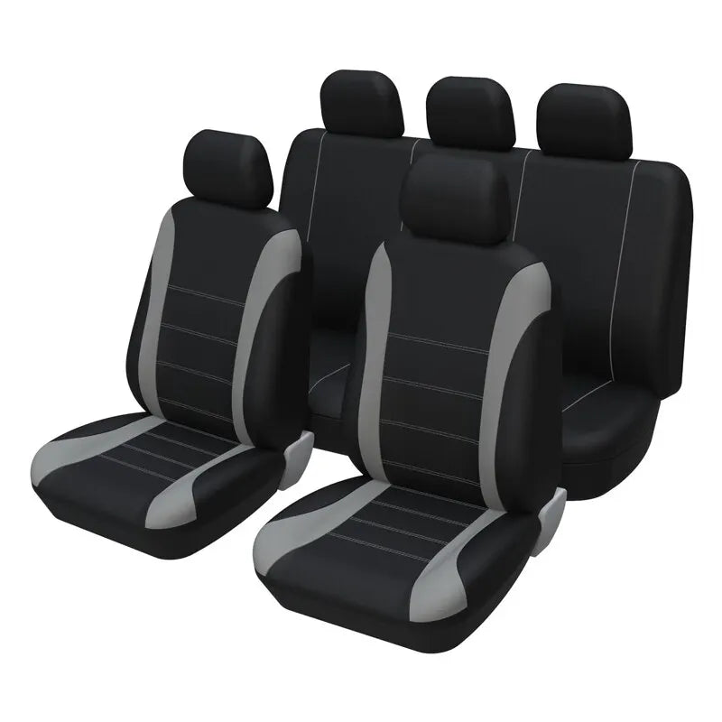 Universal Car Seat Cover Set for Trucks and SUVs Breathable Fabric for All Season Comfort