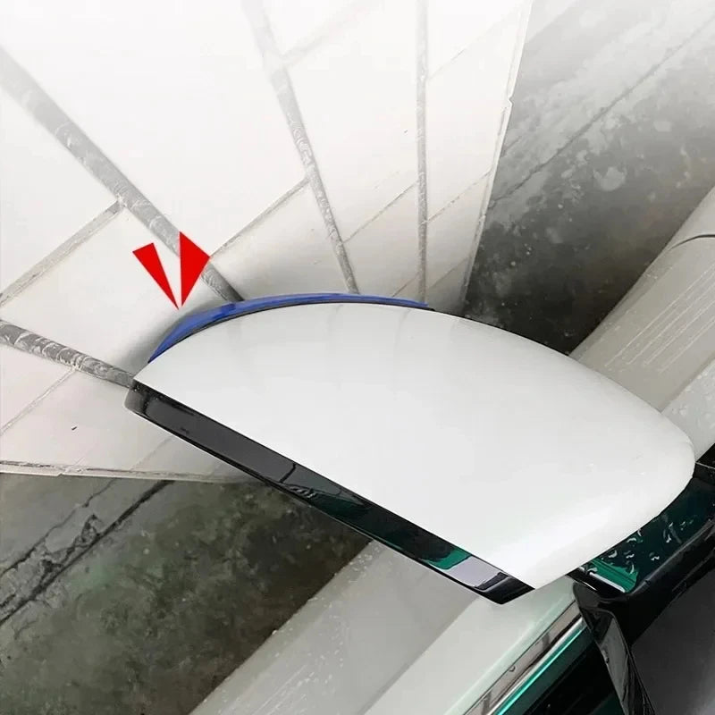 4PCS Car Anti-Scratch Protective Stickers – Bumper, Door, Rearview Mirror Edge Guard Rubber Strips