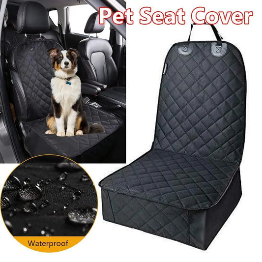 Waterproof Dog Car Seat Cover with Non-Slip Backing and Side Protection for Front or Rear Seats
