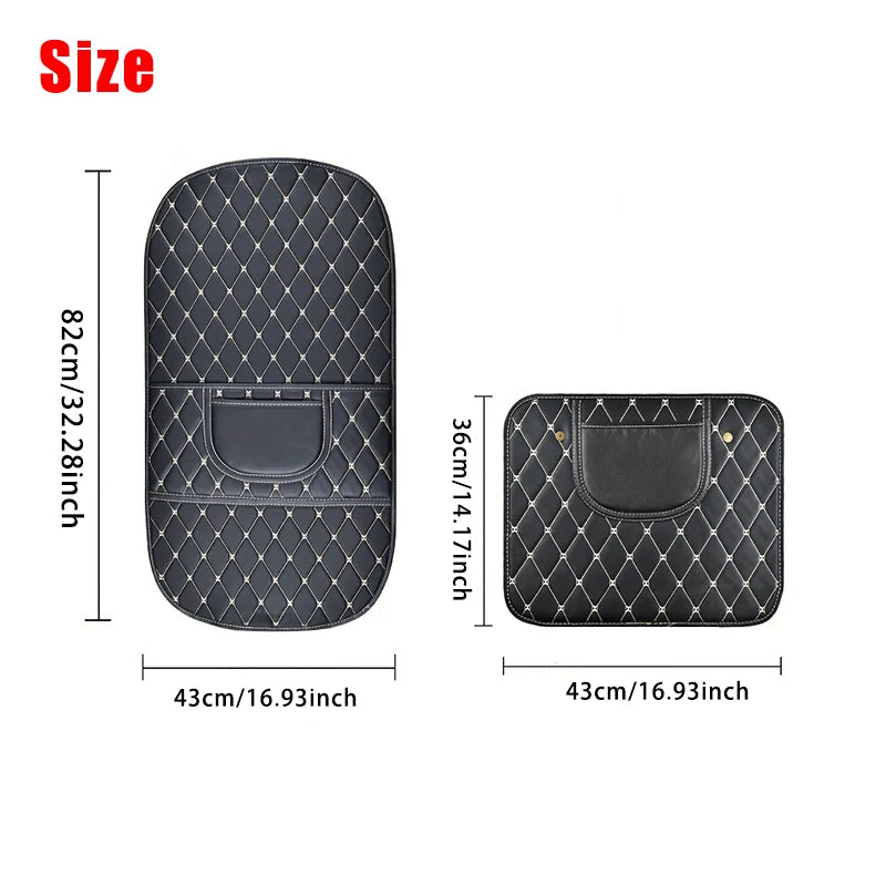 New PU Leather Car Anti-Kick Mat – Seat Back Protector Cover