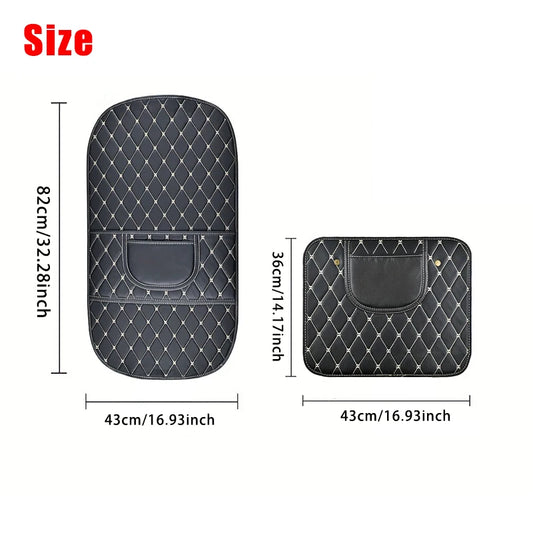 New PU Leather Car Anti-Kick Mat – Seat Back Protector Cover