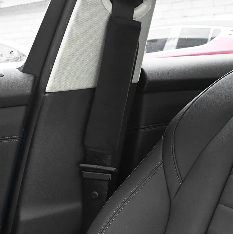 2PC Universal Adjustable Car Safety Belt Covers – Shoulder Strap Protector Pads