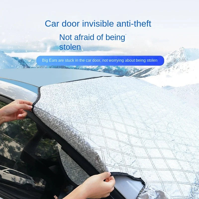 Waterproof Magnetic Car Windshield Sunshade – Snow & Sun Protector Front Windscreen Cover