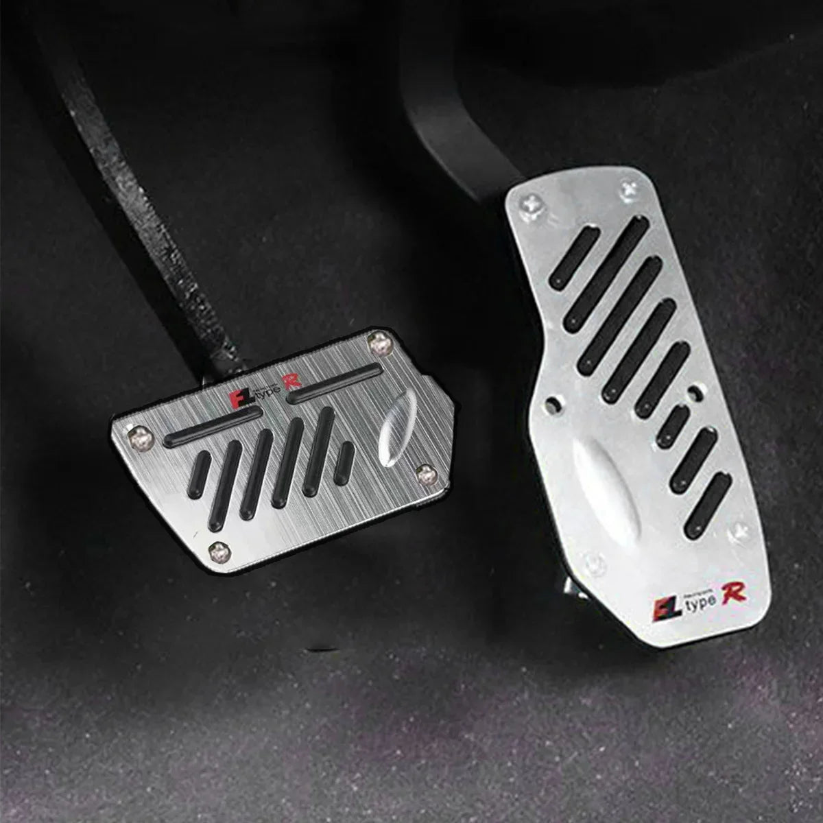 Universal Aluminum Pedal Cover Set for Manual Cars