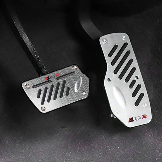 Universal Aluminum Pedal Cover Set for Manual Cars