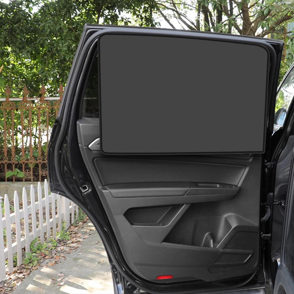 Magnetic Car Sunshade Curtains – Double-Sided UV Protection Window Sun Shield Cover