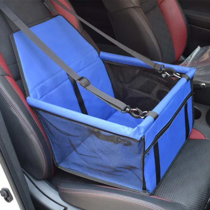 Double Thick Waterproof Mesh Hanging Pet Car Seat Bag – Folding Dog Mat & Safety Blanket