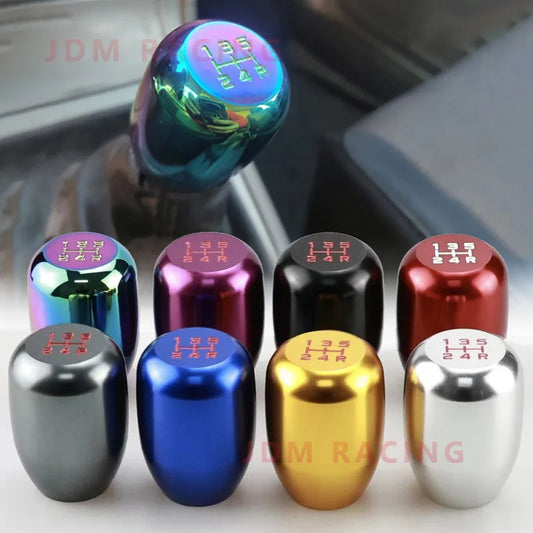Universal Aluminum 5 Speed Gear Shift Knob for Manual Transmission Cars