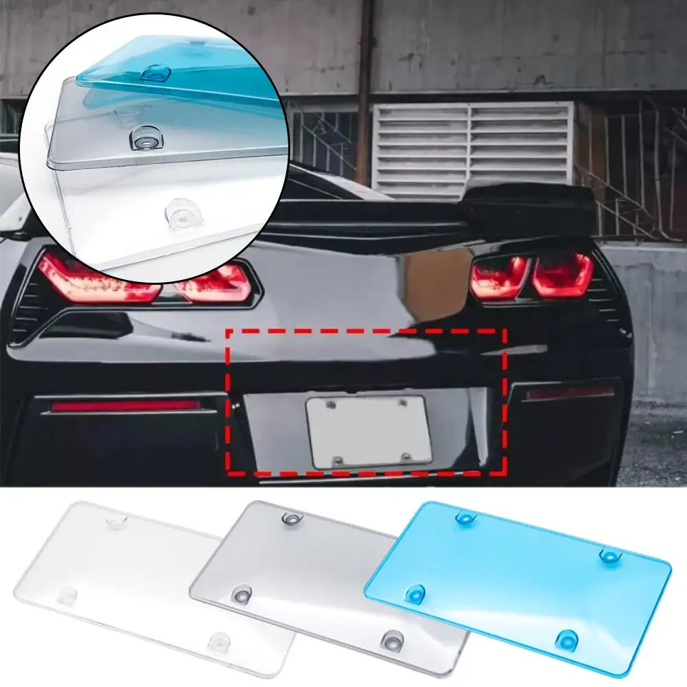 License Plate Privacy Cover – Tinted Camera Blocker Frame for Car License Tag