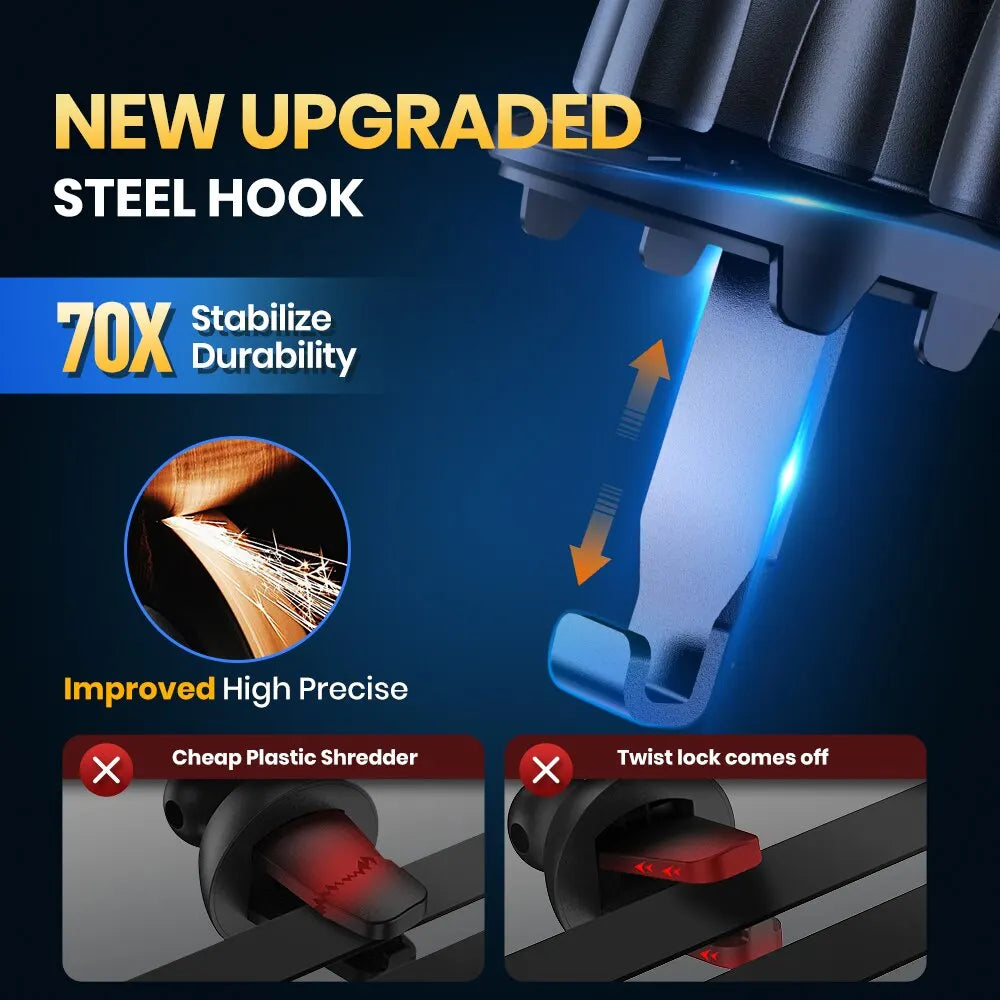 Universal Car Phone Holder for Air Vent with Gravity Clamp Design