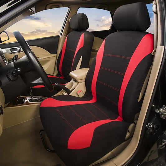 Universal Car Seat Cover Set for Trucks and SUVs Breathable Fabric for All Season Comfort
