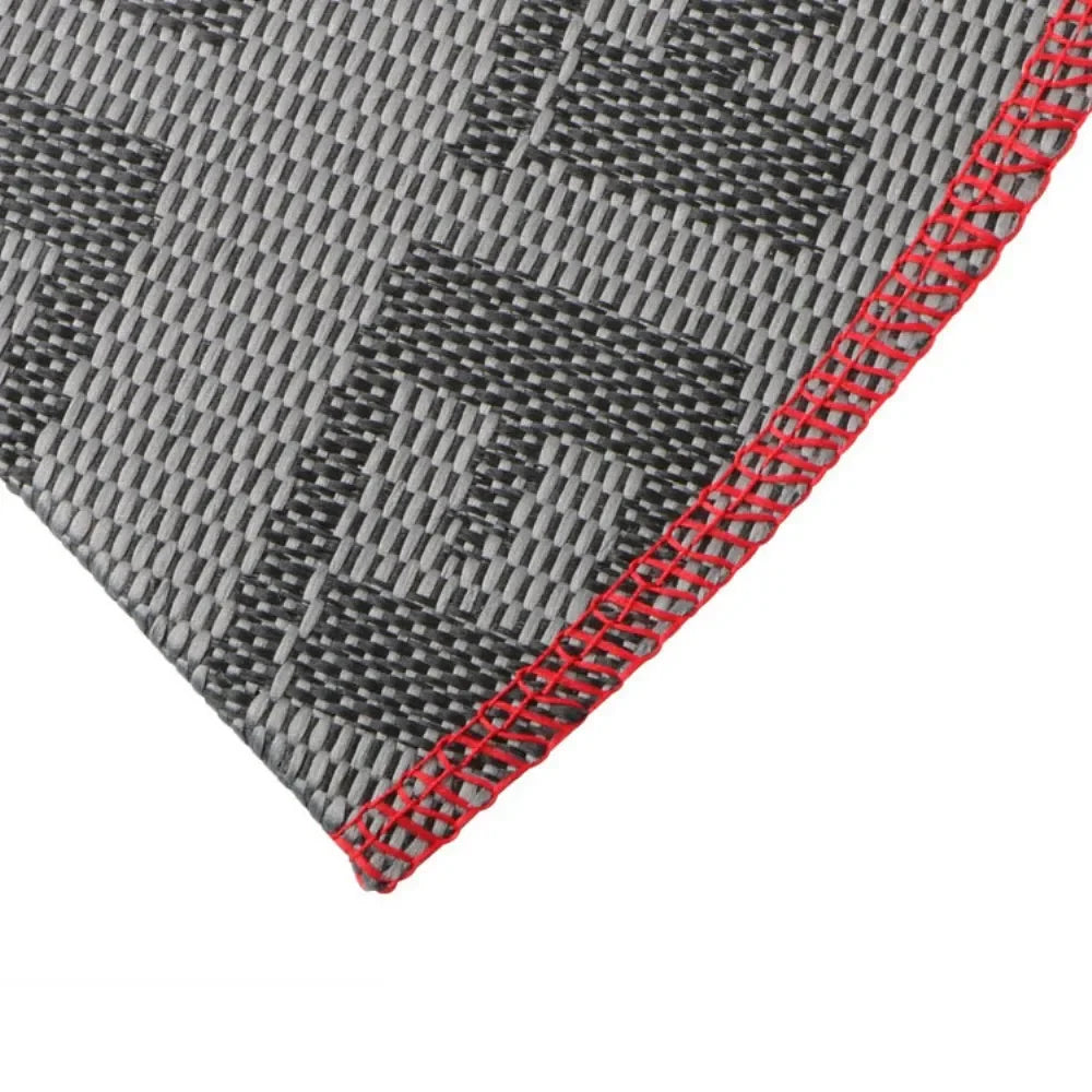 JDM Style Fabric Gear Shift Boot Cover with Red Stitching