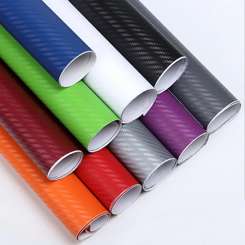 3D Carbon Fiber Vinyl Wrap Roll for Car Interior Customization 30 x 127 cm