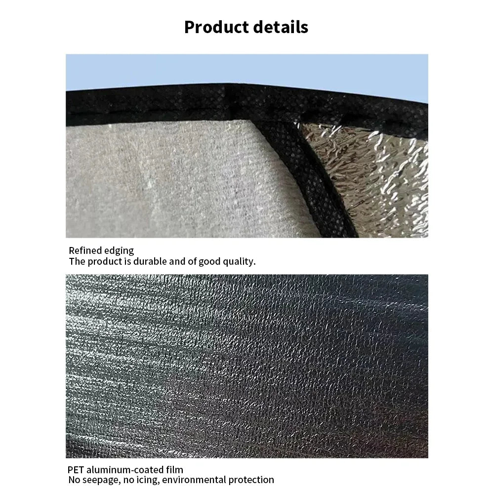 Double Heat Insulation Car Sun Visor & Steering Wheel Sunshade – Auto Interior Protection Cover