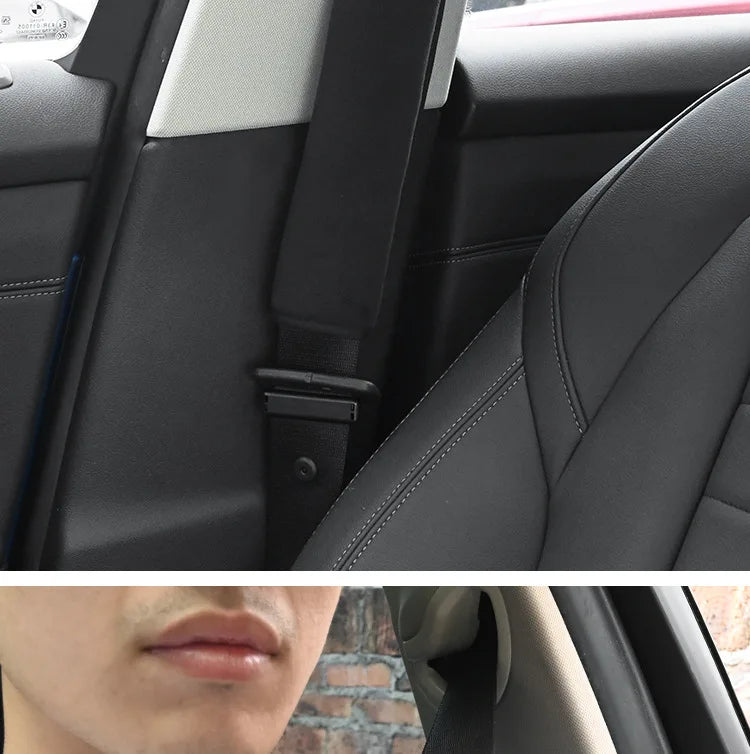 2PC Universal Adjustable Car Safety Belt Covers – Shoulder Strap Protector Pads