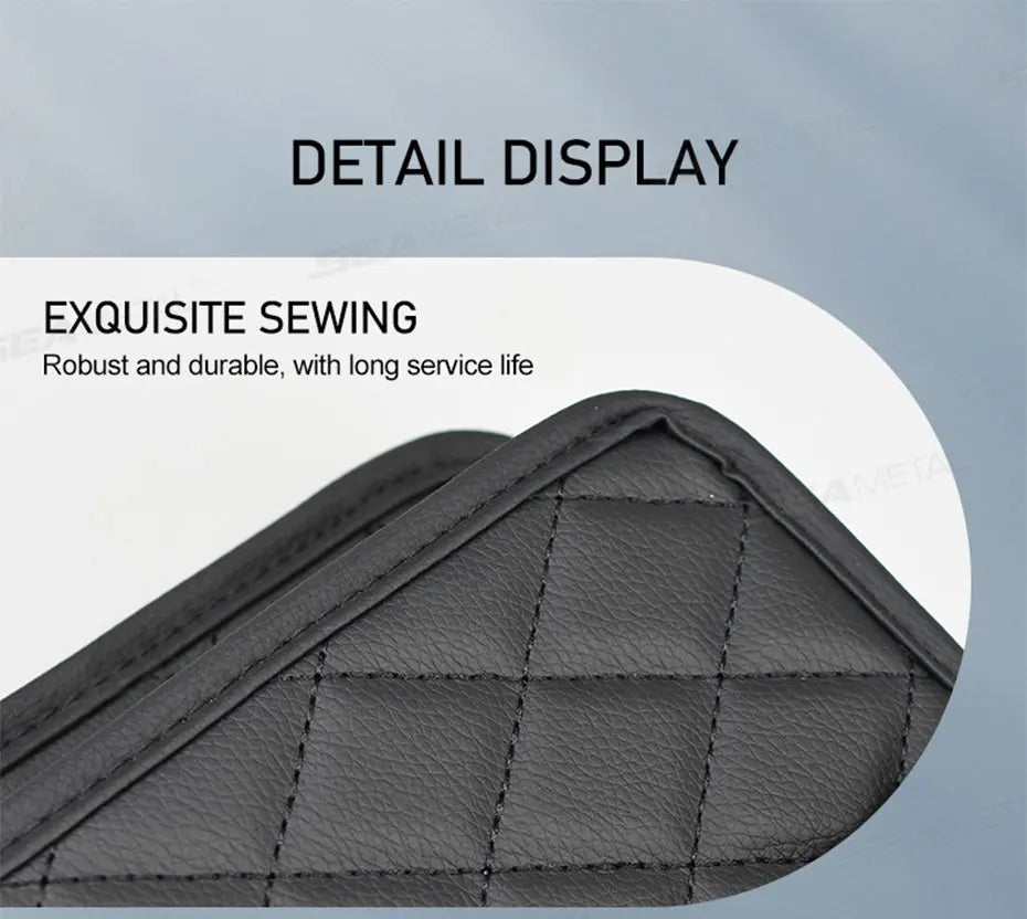 Car Seat Back Storage Box – Universal Hanging Headrest Organizer with Foldable Pockets