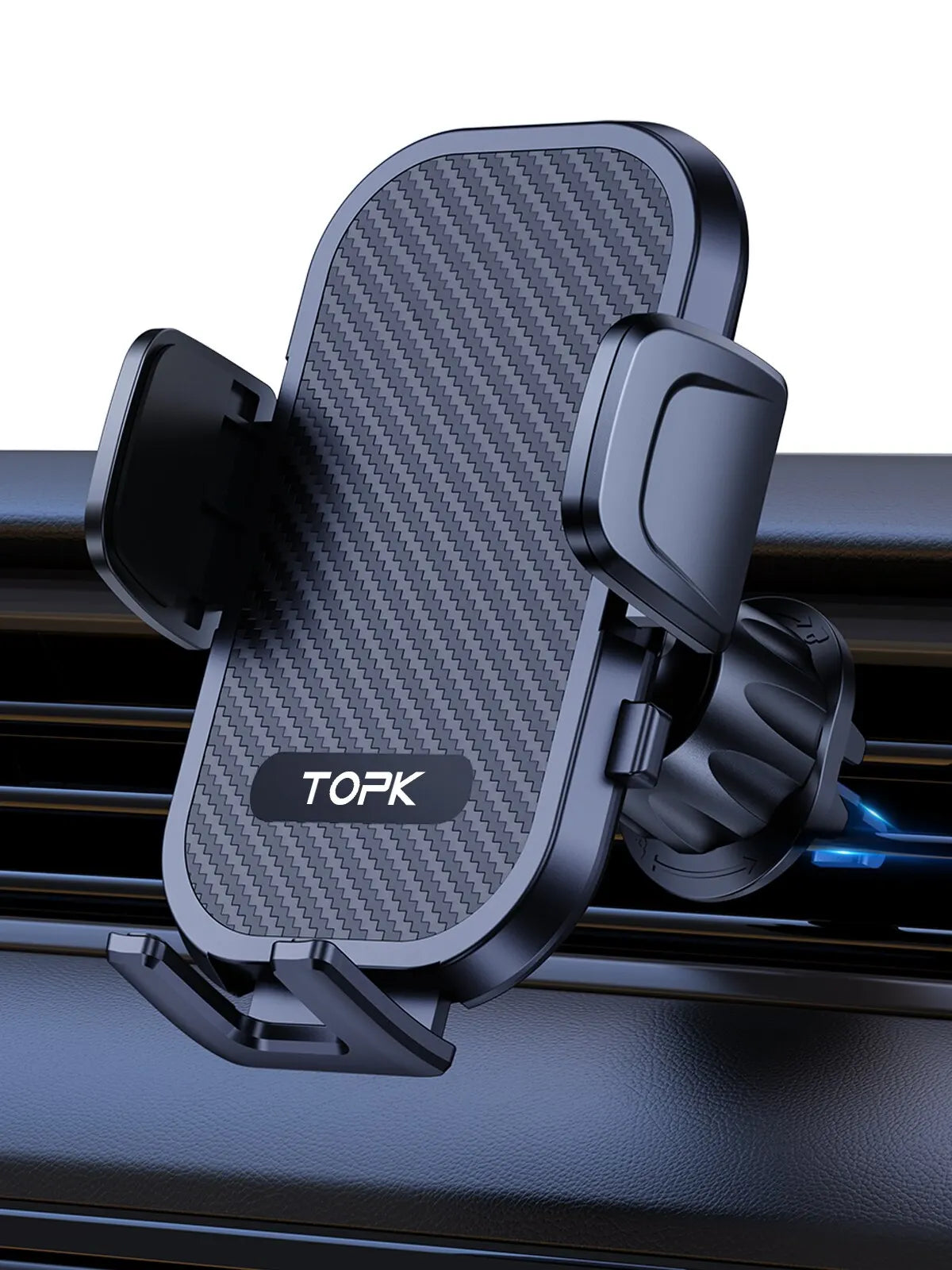 Universal Car Phone Holder for Air Vent with Gravity Clamp Design