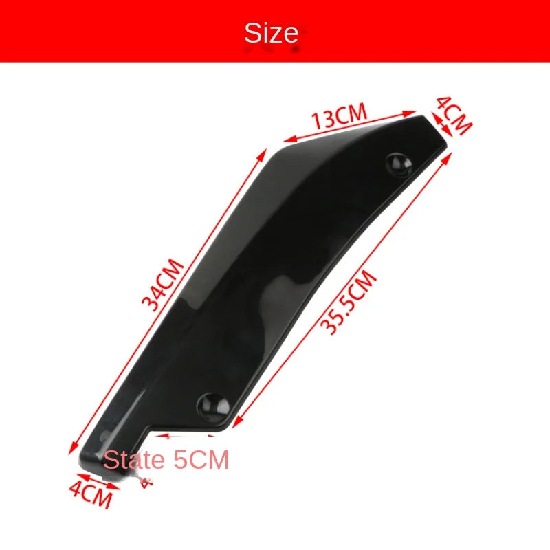 Carbon Fiber Rear Corner Guard – Universal Car Exterior Anti-Collision Accessory