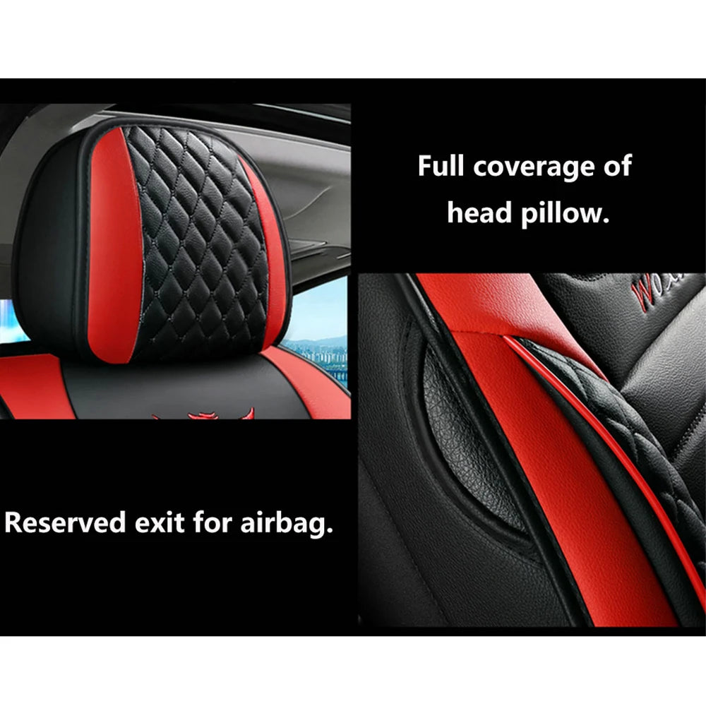 Universal Faux Leather Car Seat Cover with Comfortable Fit and Easy Clean Surface for Most Vehicles