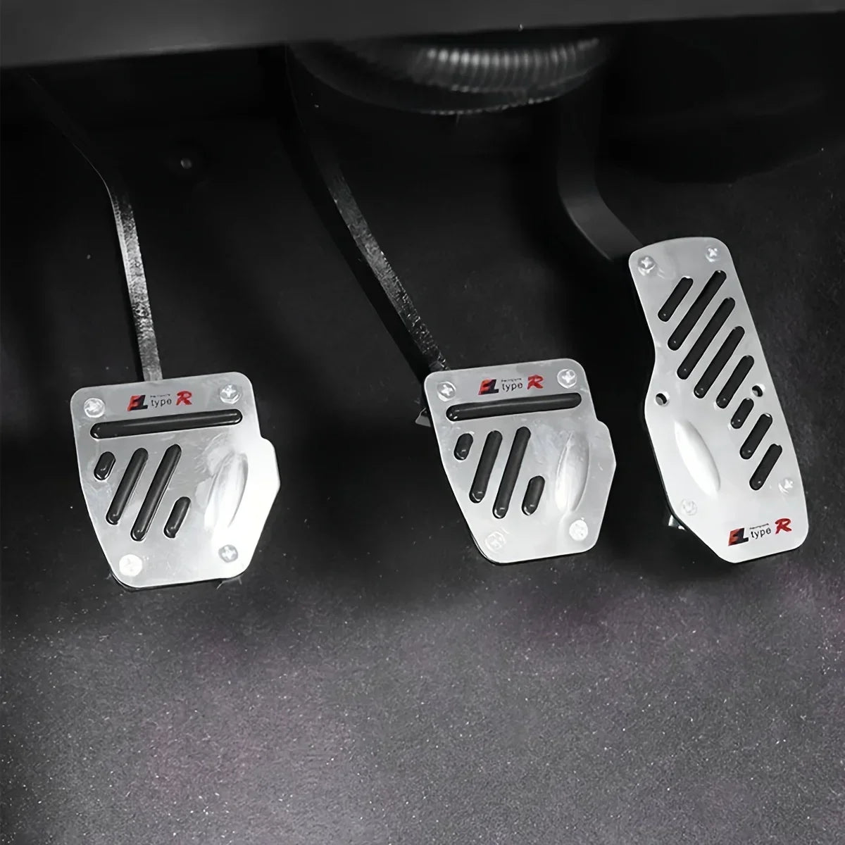 Universal Aluminum Pedal Cover Set for Manual Cars