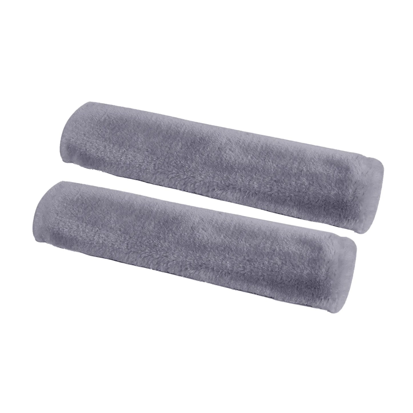 2PCS Soft Faux Sheepskin Car Seat Belt Covers – Shoulder Pads for All Cars