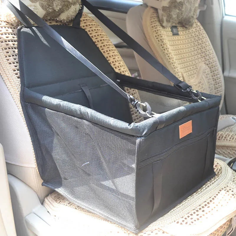 Double Thick Waterproof Mesh Hanging Pet Car Seat Bag – Folding Dog Mat & Safety Blanket