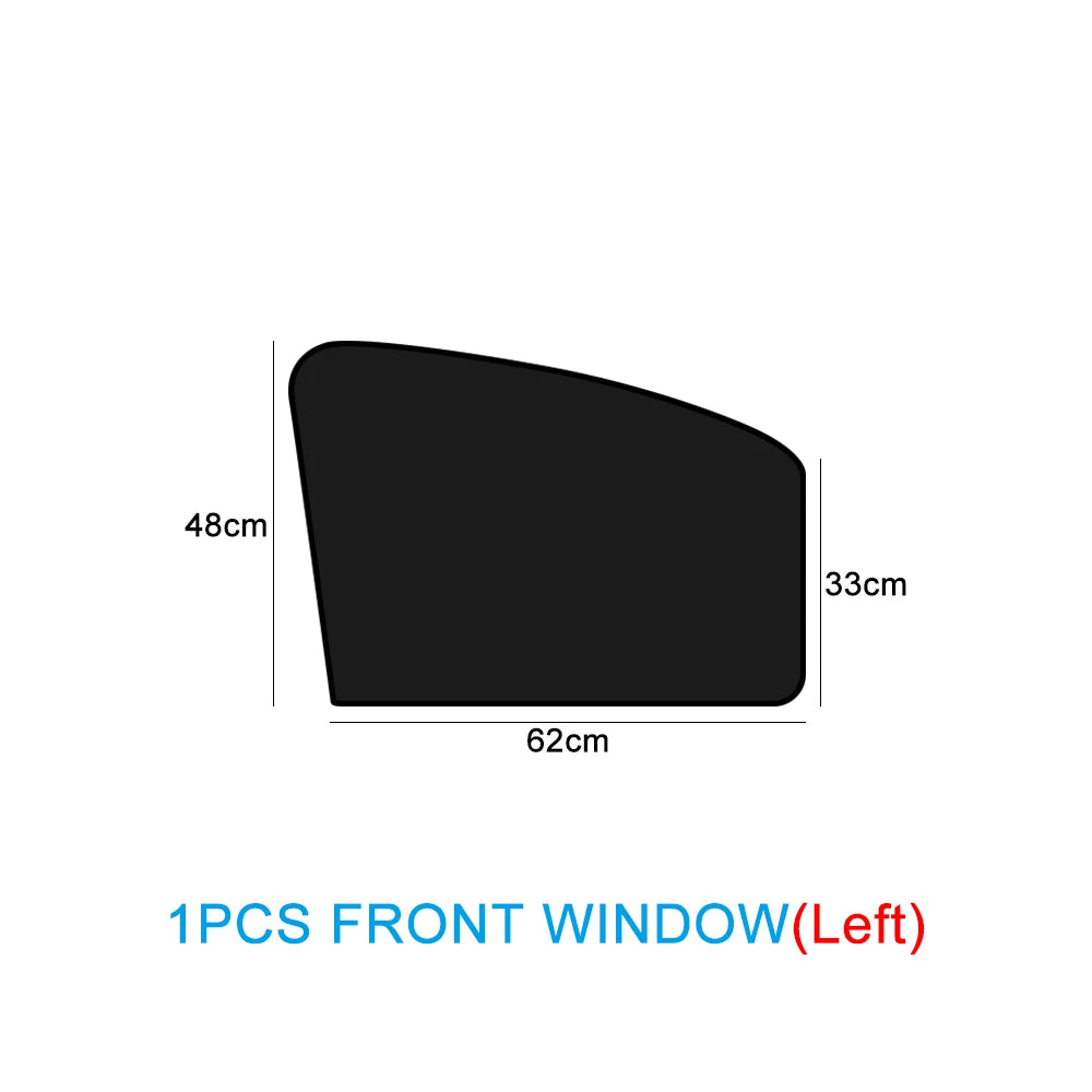 Magnetic Car Sunshade Curtains – Double-Sided UV Protection Window Sun Shield Cover