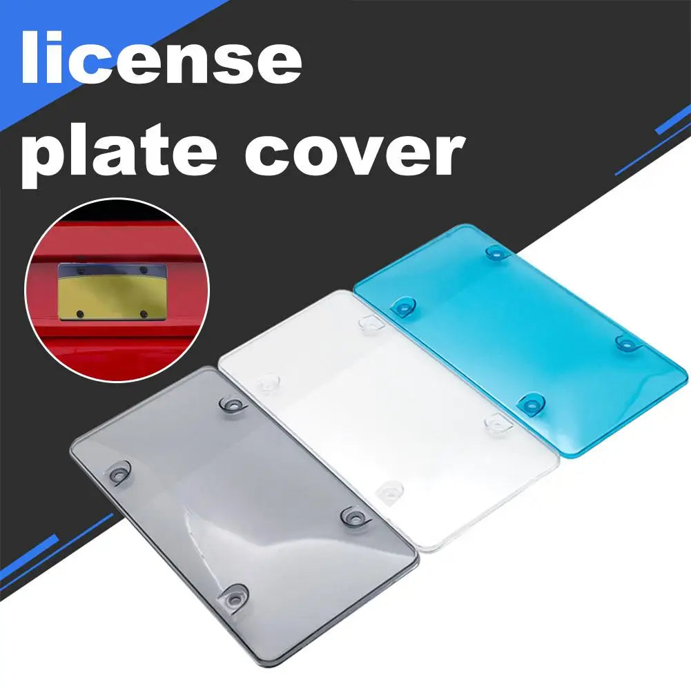 License Plate Privacy Cover – Tinted Camera Blocker Frame for Car License Tag