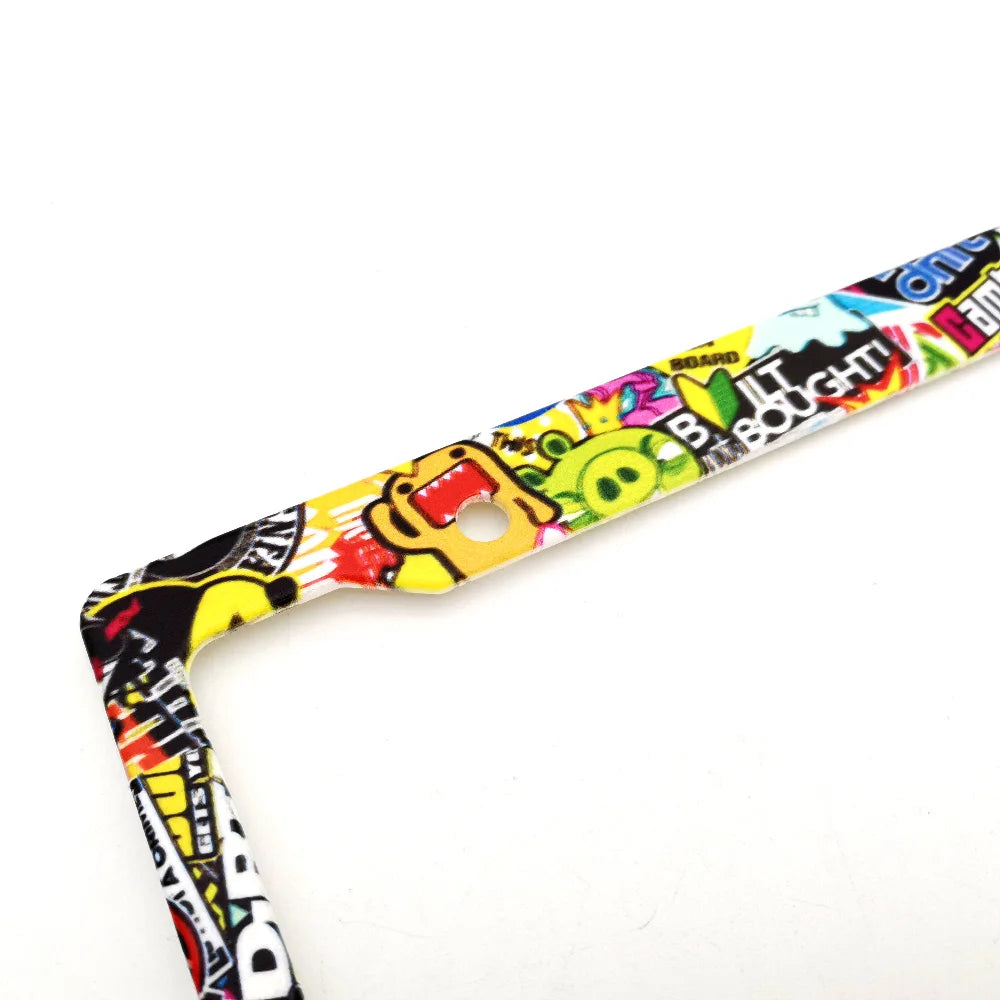 JDM Style Hokkaido Wave License Plate Frame