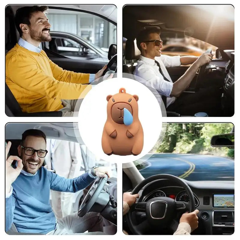 Capybara Car Air Freshener Clip – Cute Cartoon Vent Diffuser for a Refreshing Drive