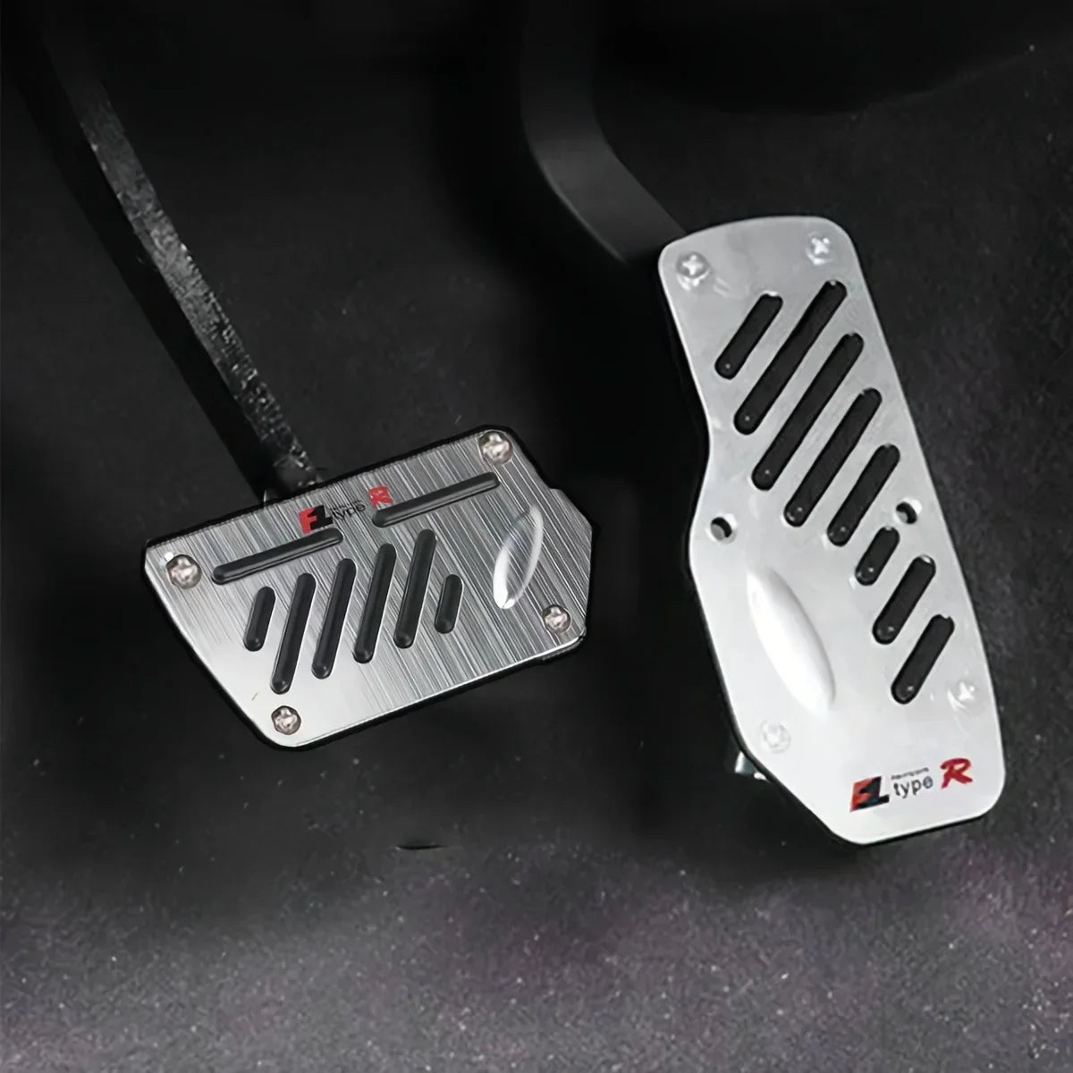 Universal Aluminum Pedal Cover Set for Manual Cars