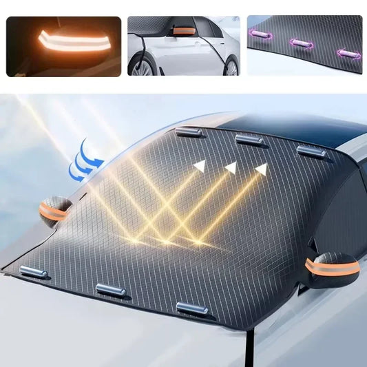 Car Windshield Snow Cover – Ice & Snow Protector for Front Window