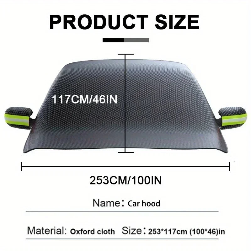 Car Windshield Snow Cover – Ice & Snow Protector for Front Window