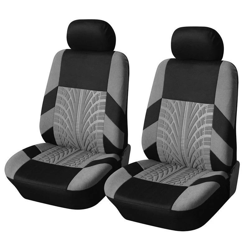 Universal Car Seat Cover Set with Embroidered Design for All Season Comfort
