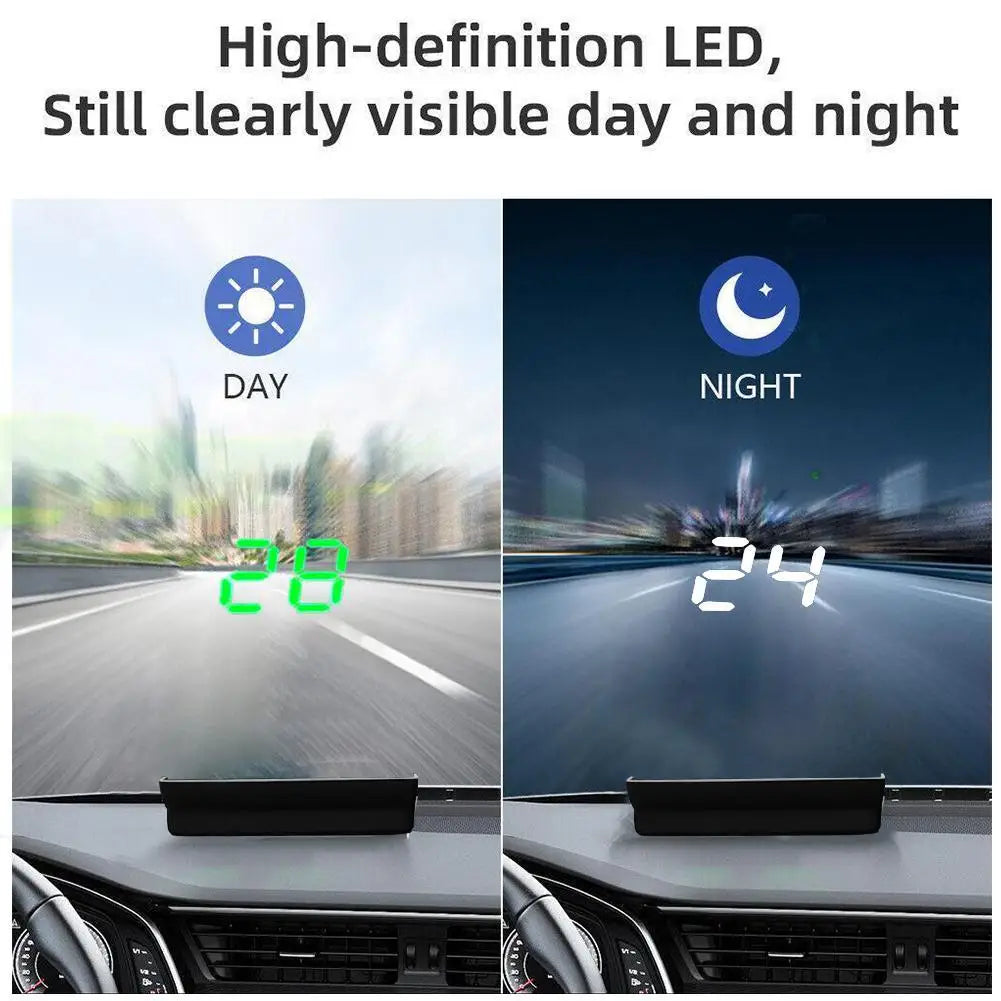 Car Head-Up Display (HUD) – Digital KMH Speedometer GPS Projector for Windshield