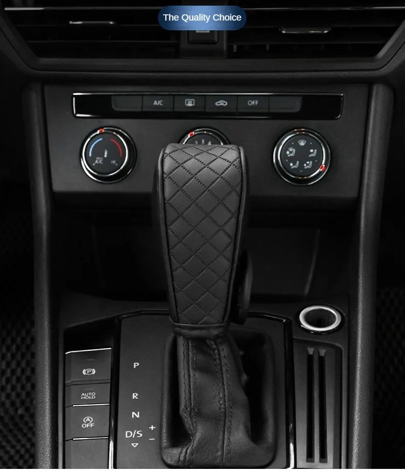 Universal PU Leather Gear Shift Cover Non Slip and Wear Resistant