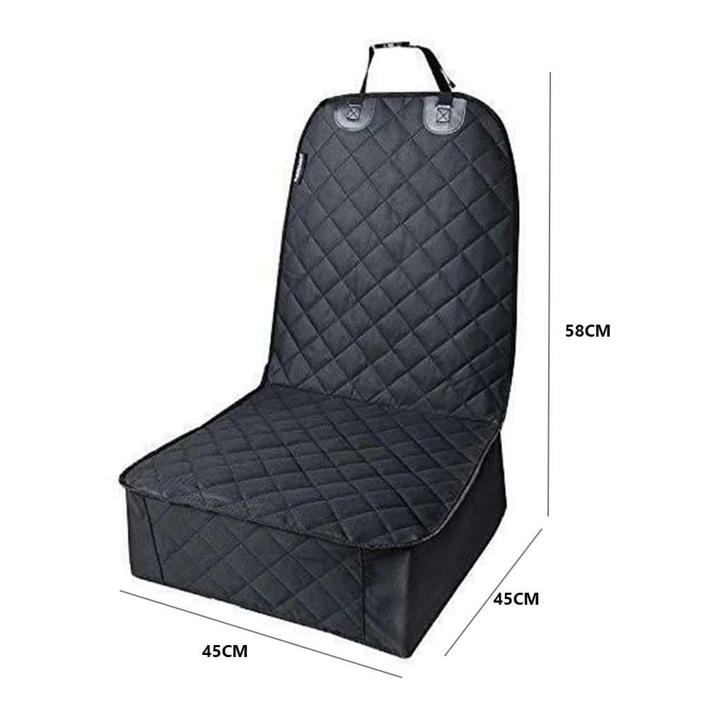 Waterproof Dog Car Seat Cover with Non-Slip Backing and Side Protection for Front or Rear Seats