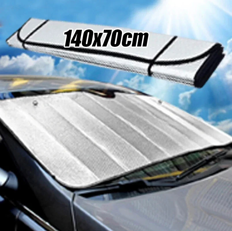 Foldable Aluminum Car Windshield Sunshade UV and Heat Protection