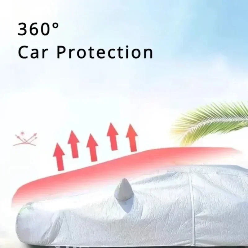 Four Seasons Full Car Cover – Waterproof, Dustproof, UV-Reflective, All-Weather Protection