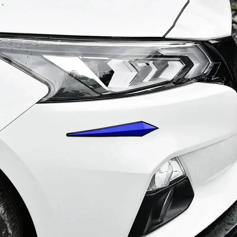 4PCS Car Anti-Scratch Protective Stickers – Bumper, Door, Rearview Mirror Edge Guard Rubber Strips