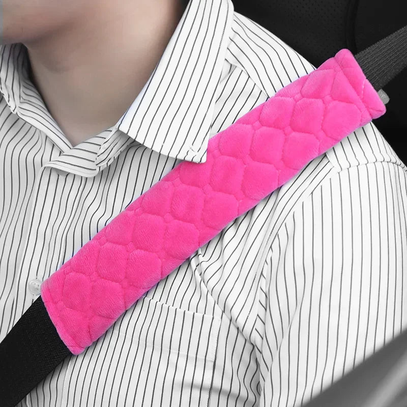 Plush Velvet Seat Belt Shoulder Pad for Cars