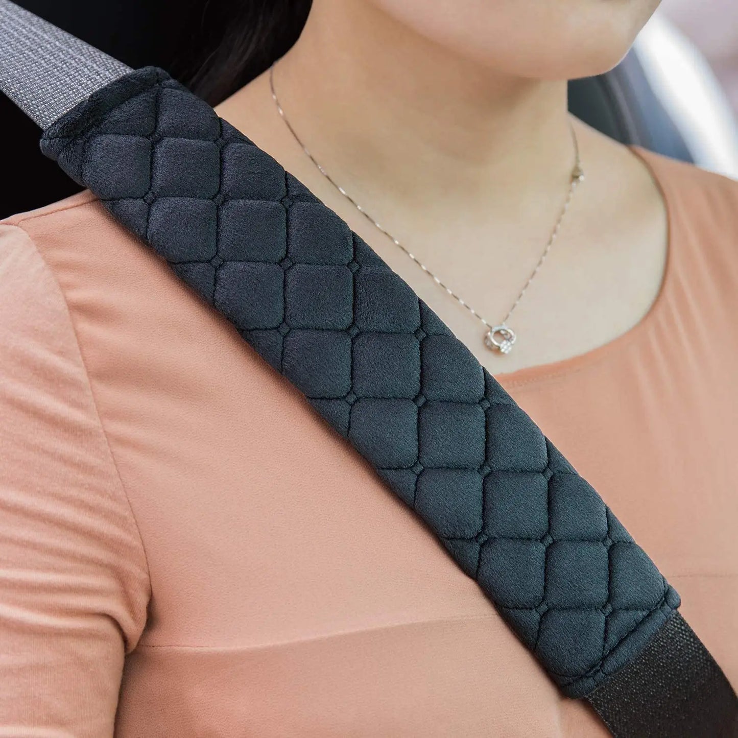 Plush Velvet Seat Belt Shoulder Pad for Cars