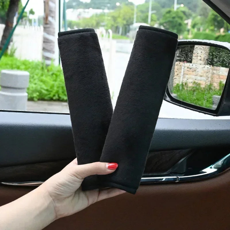 2PC Universal Adjustable Car Safety Belt Covers – Shoulder Strap Protector Pads
