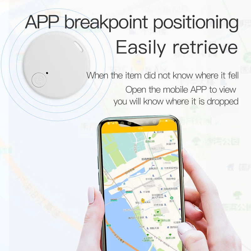 Mini GPS Locator & Anti-Lost Alarm – Bluetooth Smart Keychain Tracker for Keys, Wallets, Pets, Kids & Bags
